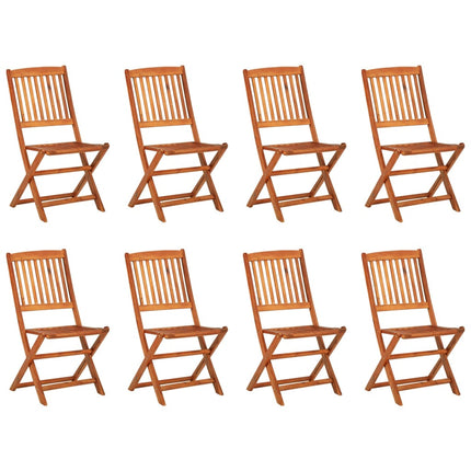 Matgrupp för trädgården 9 delar 180x90x75 cm massivt akaciaträ