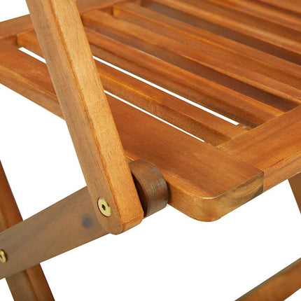 Matgrupp för trädgården 9 delar 220x90x75 cm massivt akaciaträ