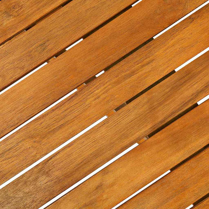 Matgrupp för trädgården 11 delar 280x90x75 cm massivt akaciaträ