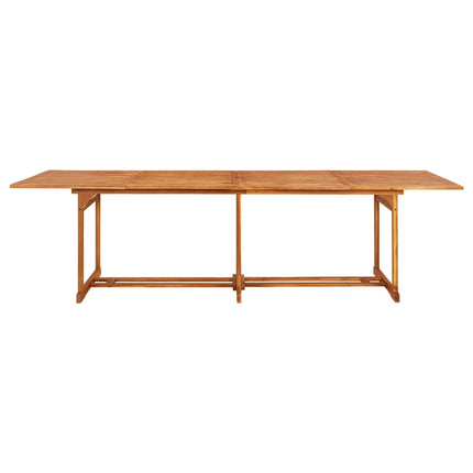 Matgrupp för trädgården 11 delar 280x90x75 cm massivt akaciaträ