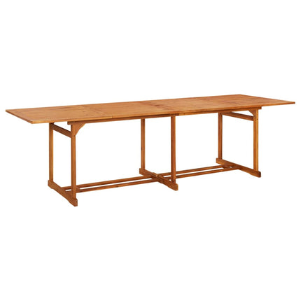 Matgrupp för trädgården 13 delar 280x90x75 cm massivt akaciaträ