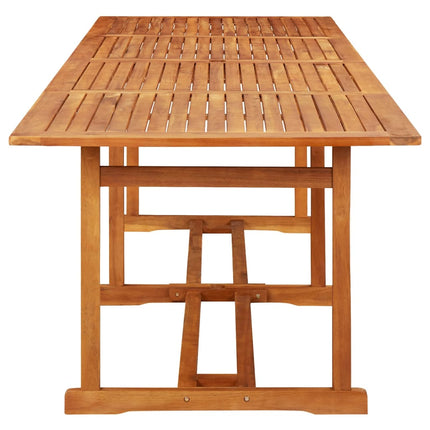 Matgrupp för trädgården 13 delar 280x90x75 cm massivt akaciaträ
