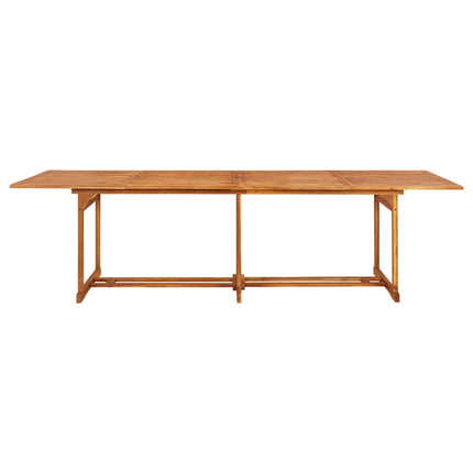 Matgrupp för trädgården 11 delar 280x90x75 cm massivt akaciaträ