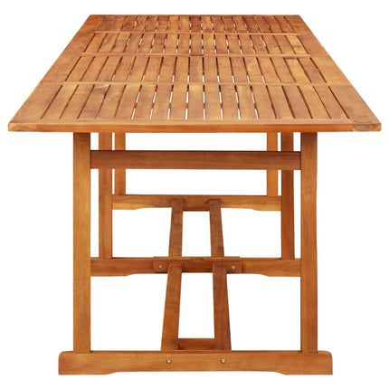 Matgrupp för trädgården 13 delar 280x90x75 cm massivt akaciaträ