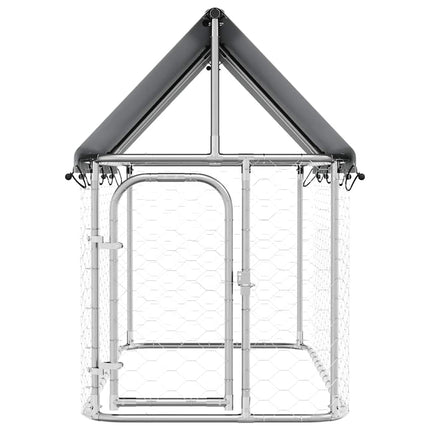 Hundgård med tak för utomhusbruk 200x100x150 cm