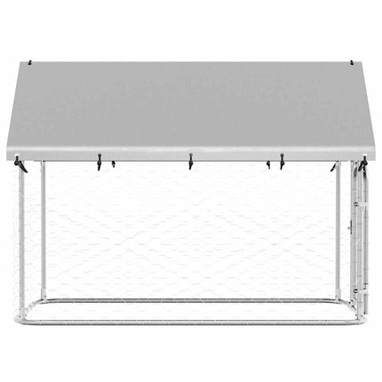 Hundgård med tak för utomhusbruk 200x100x150 cm