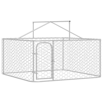 Hundgård med tak för utomhusbruk 200x200x150 cm