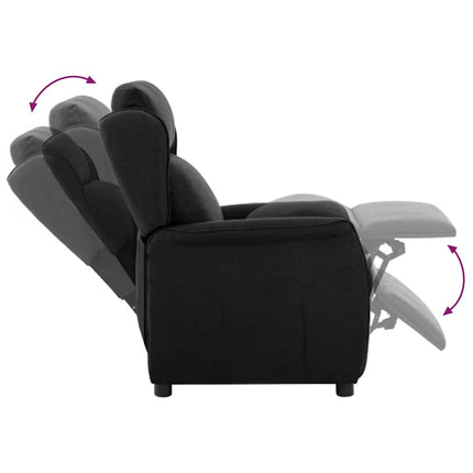 Reclinerfåtölj Svart 66.5 x 94 x 101.5 cm Polyester