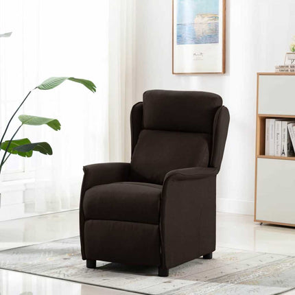 Reclinerfåtölj Mörkbrun 66.5 x 94 x 101.5 cm Polyester