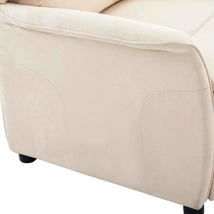 Reclinerfåtölj Kräm 66.5 x 94 x 101.5 cm Polyester