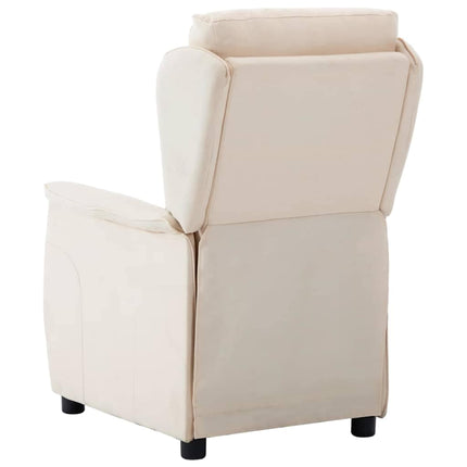 Reclinerfåtölj Kräm 66.5 x 94 x 101.5 cm Polyester