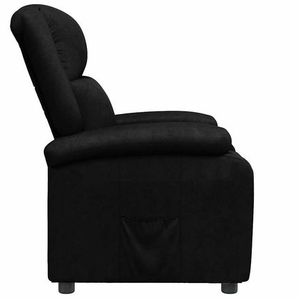 Reclinerfåtölj svart konstläder