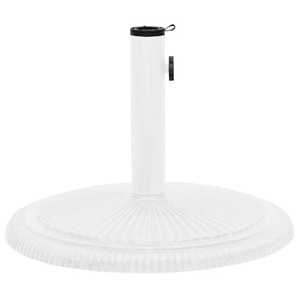Parasollfot vit 45x45x30 cm gjutjärn