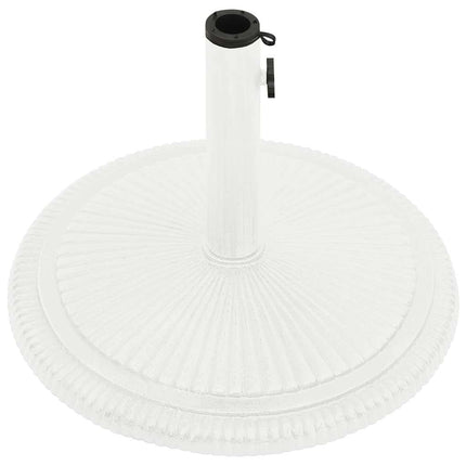 Parasollfot vit 45x45x30 cm gjutjärn