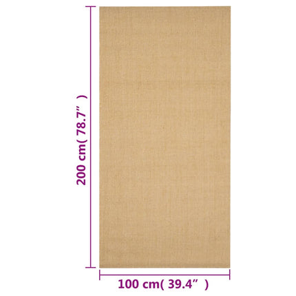 Matta naturlig sisal 100x200 cm