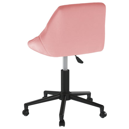 Snurrbar matstol rosa sammet