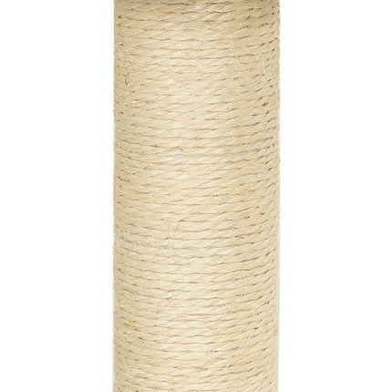 Klösträd med klöspelare i sisal ljusgrå 92 cm