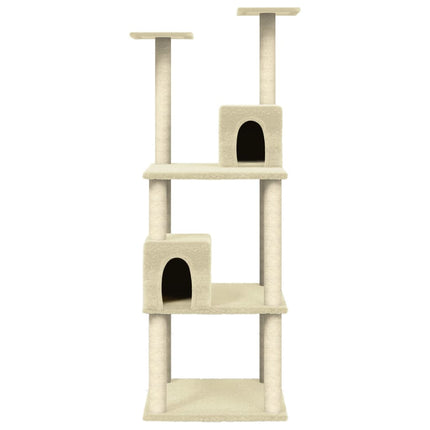 Klösträd med sisalpelare gräddvit 141 cm
