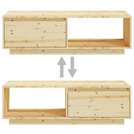 Soffbord 110x50x33,5 cm massivt granträ