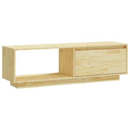 Tv-bänk 110x30x33,5 cm massiv furu