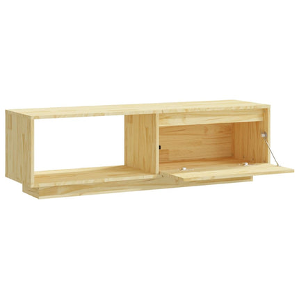 Tv-bänk 110x30x33,5 cm massiv furu