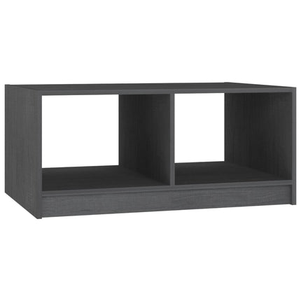 Soffbord grå 75x50x33,5 cm massiv furu