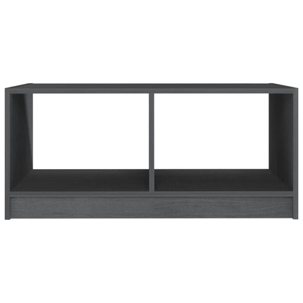 Soffbord grå 75x50x33,5 cm massiv furu