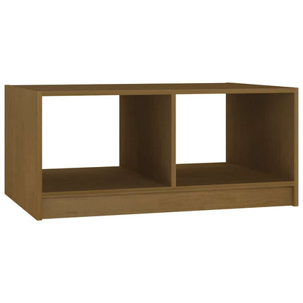 Soffbord honungsbrun 75x50x33,5 cm massiv furu