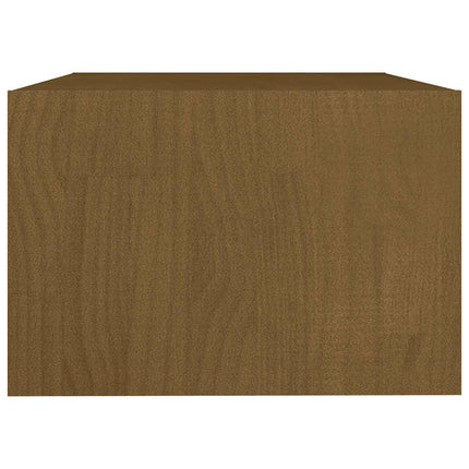 Soffbord honungsbrun 75x50x33,5 cm massiv furu