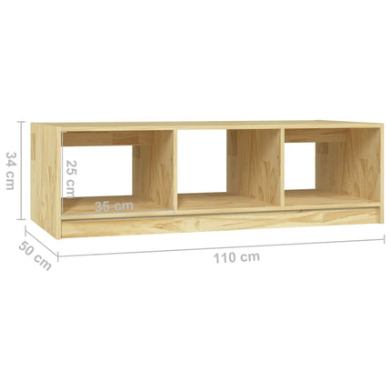 Soffbord 110x50x34 cm massiv furu
