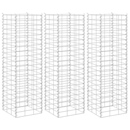 Gabioner 3 st 30x30x100 cm järn