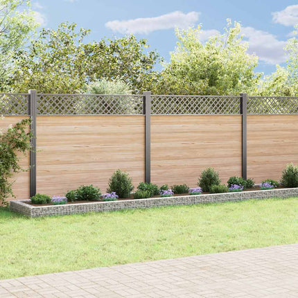Planteringsgabion upphöjd galvaniserat stål 800x100x20 cm