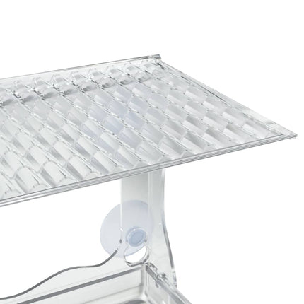 Fågelmatare för fönster 2 st akryl 30x12x15 cm