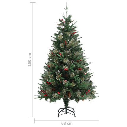 Plastgran och kottar grön 150 cm PVC&PE