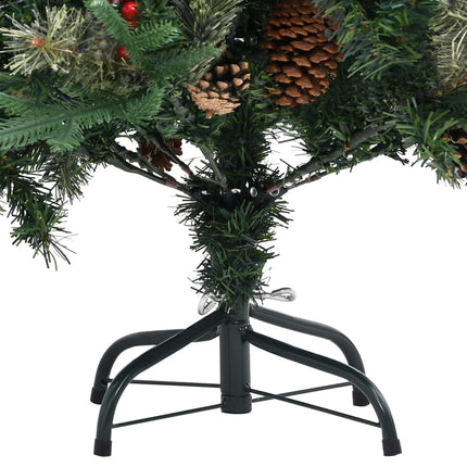 Plastgran med kottar grön 225 cm PVC&PE