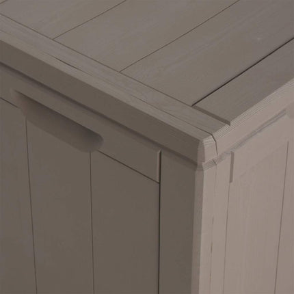 Dynbox 180 liter brun PP-träliknande