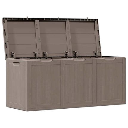 Dynbox 270 liter brun PP-träliknande