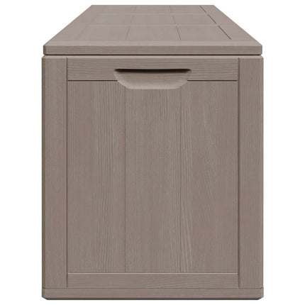 Dynbox 270 liter brun PP-träliknande