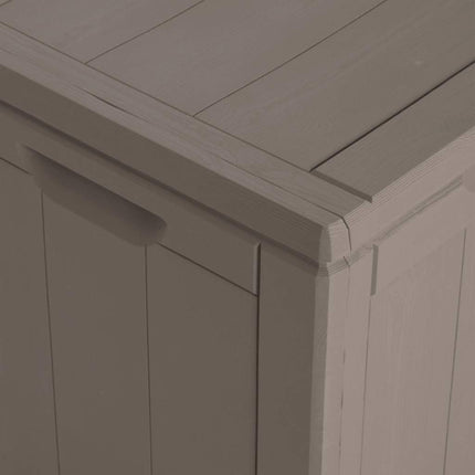 Dynbox 270 liter brun PP-träliknande