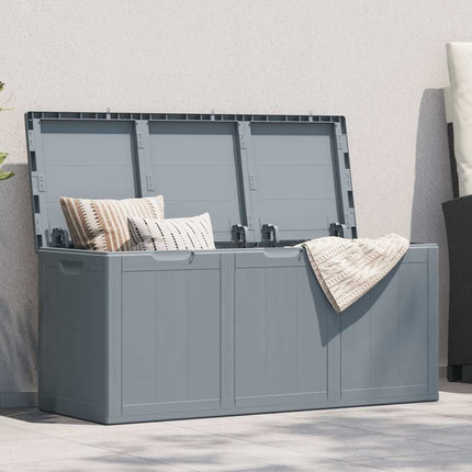 Dynbox 270 liter grå PP-träliknande