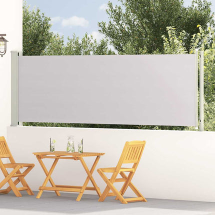 Infällbar sidomarkis 117x600 cm grå