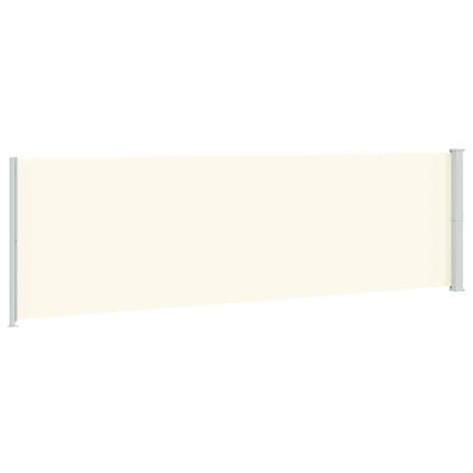 Infällbar sidomarkis 180x600 cm gräddvit