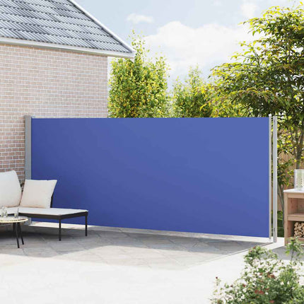 Infällbar sidomarkis 180x600 cm blå