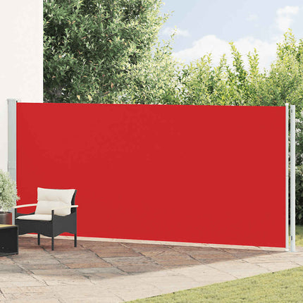 Infällbar sidomarkis 180x600 cm röd