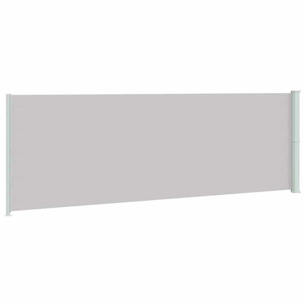 Infällbar sidomarkis 200x600 cm grå