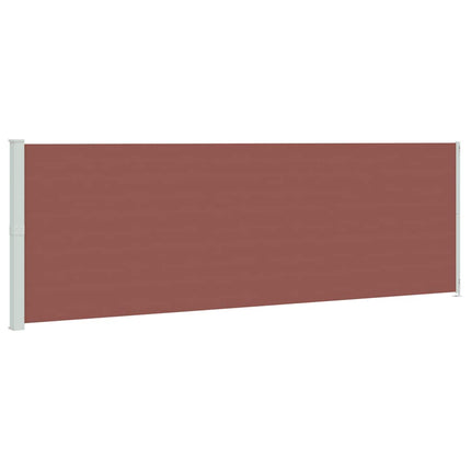 Infällbar sidomarkis 200x600 cm brun