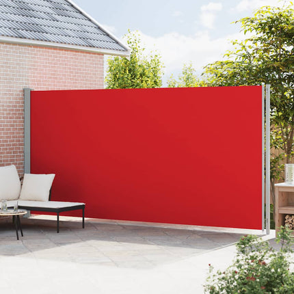 Infällbar sidomarkis 220x600 cm röd