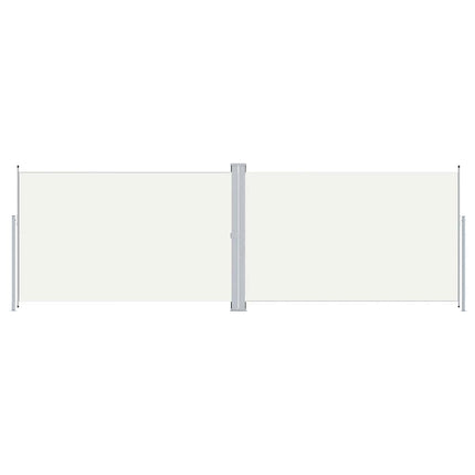 Infällbar sidomarkis 200x600 cm gräddvit