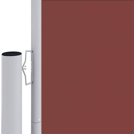Infällbar sidomarkis 220x600 cm brun