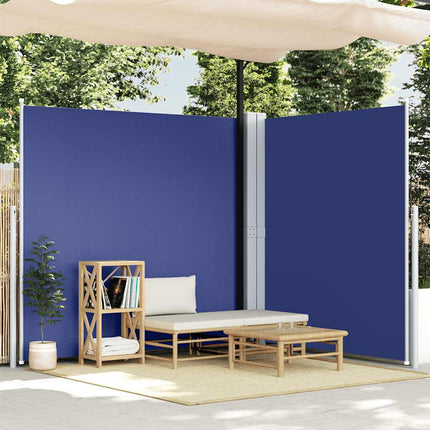 Infällbar sidomarkis 220x600 cm blå